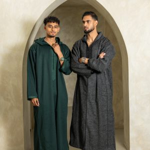 Winter Djellaba - Bottle Green