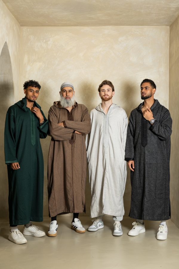 Winter Djellaba - Light Grey