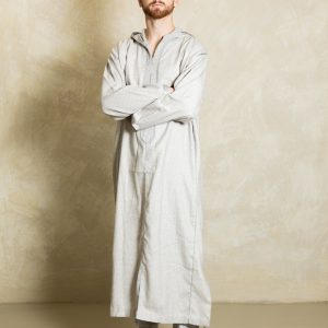 Winter Djellaba - Light Grey