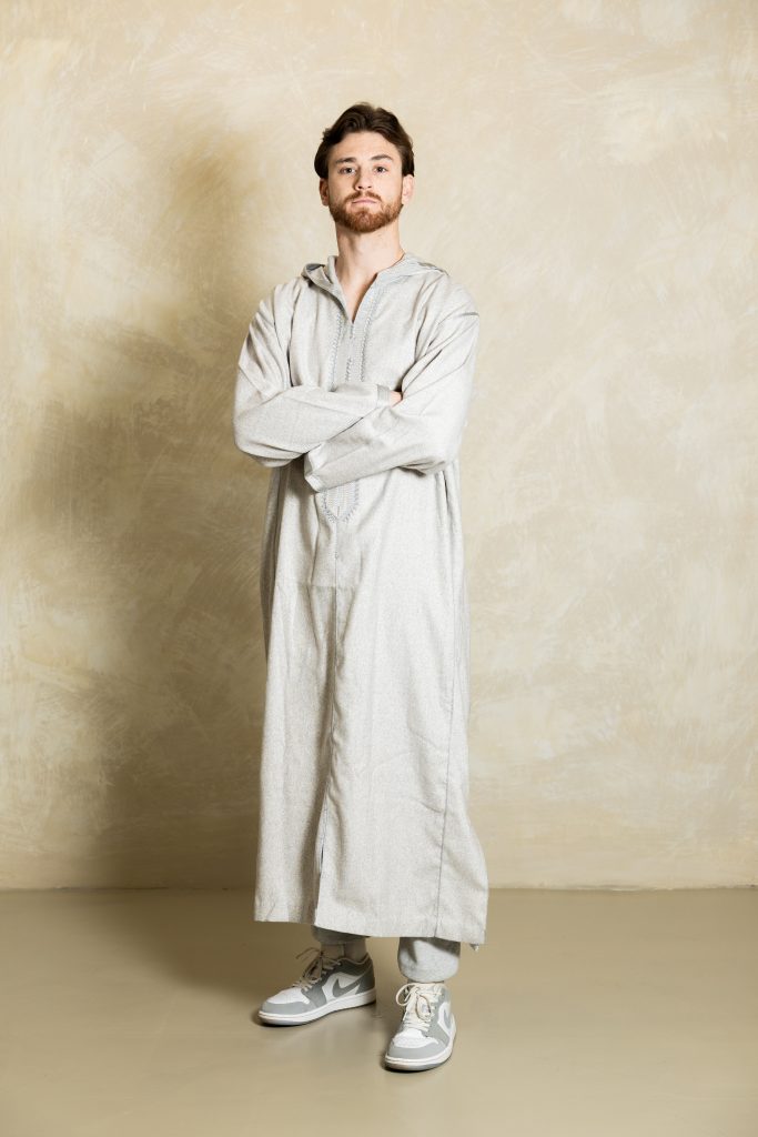 Winter Djellaba - Light Grey