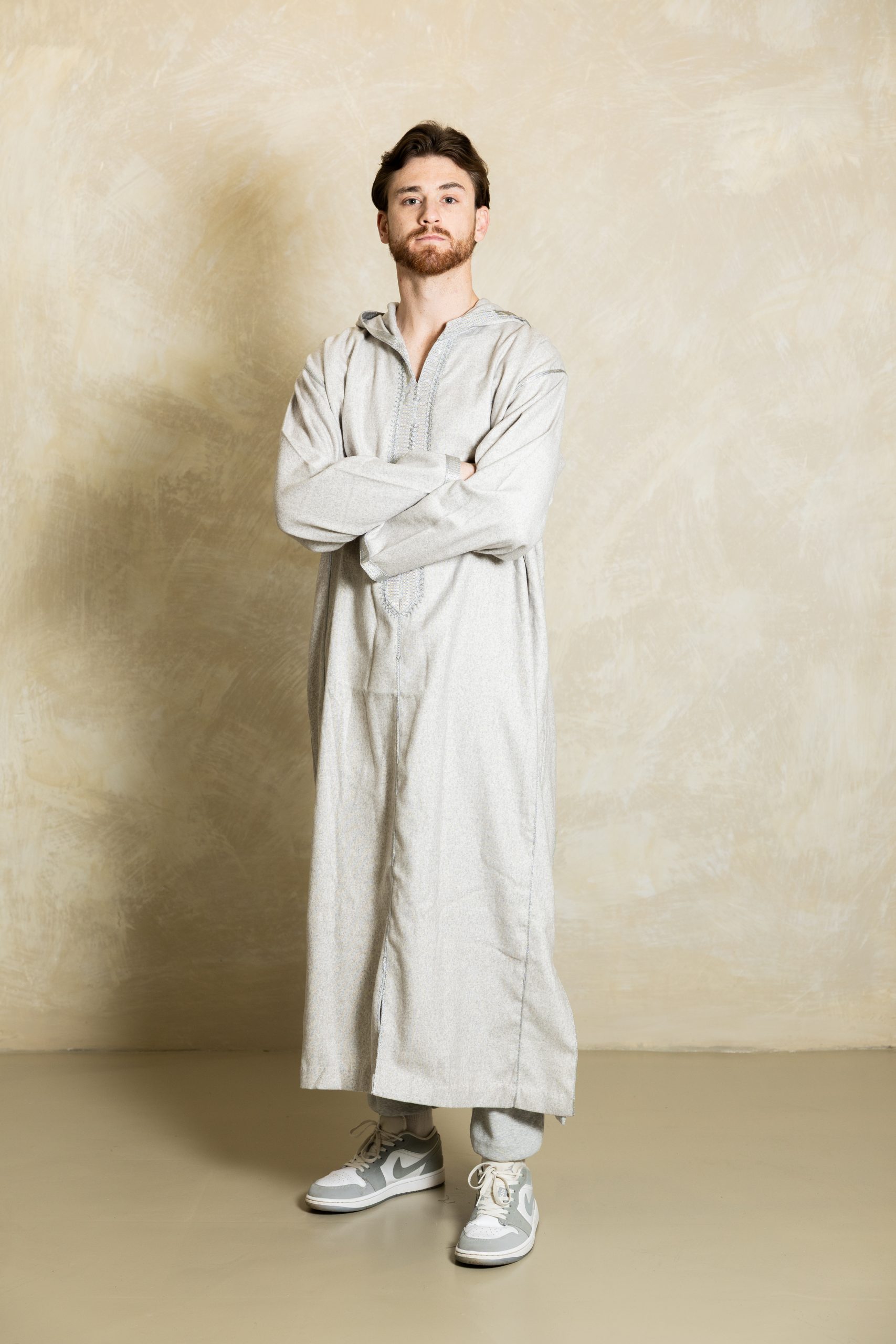 Winter Djellaba - Light Grey