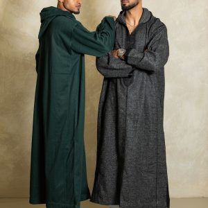 Winter Djellaba - Charcoal Grey