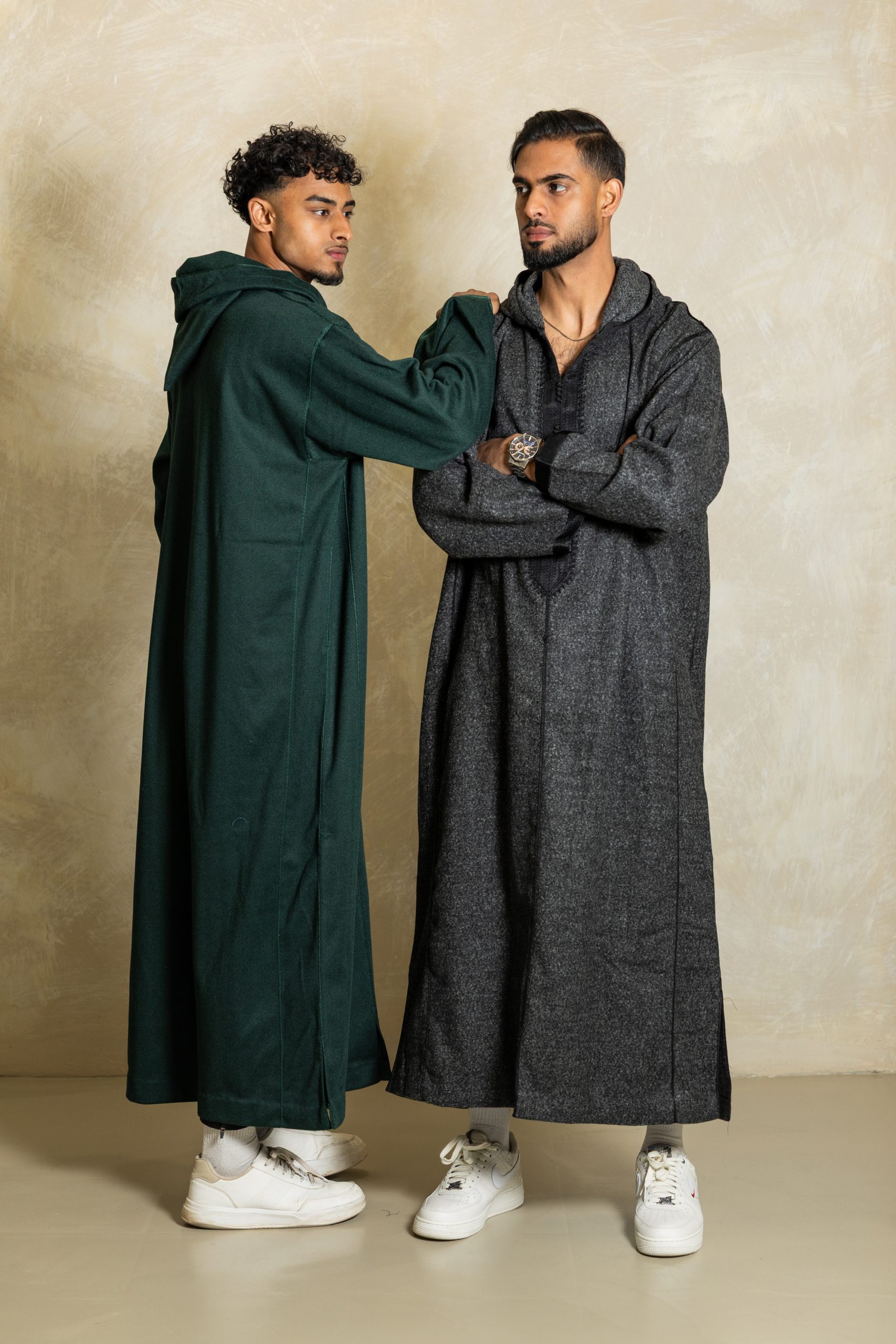 Winter Djellaba - Charcoal Grey