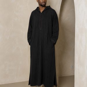 Premium Winter Djellaba - Black