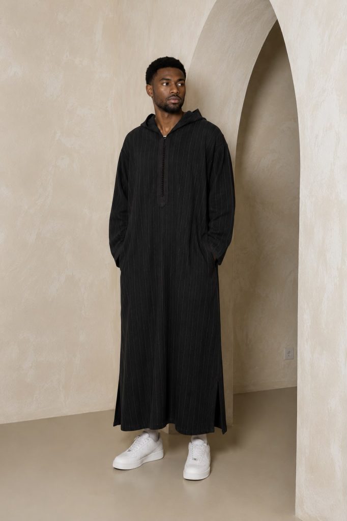 Premium Winter Djellaba - Black