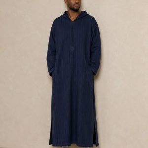 Premium Winter Djellaba - Navy