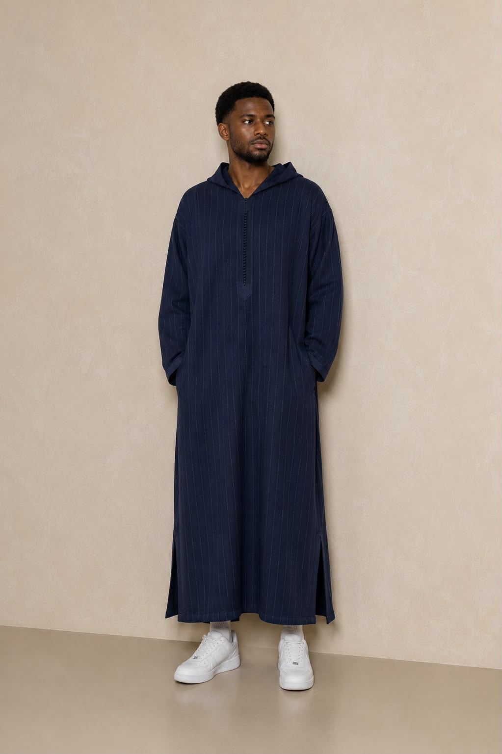 Premium Winter Djellaba - Navy