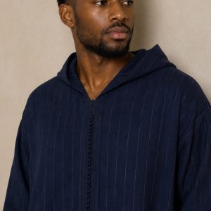 Premium Winter Djellaba - Navy