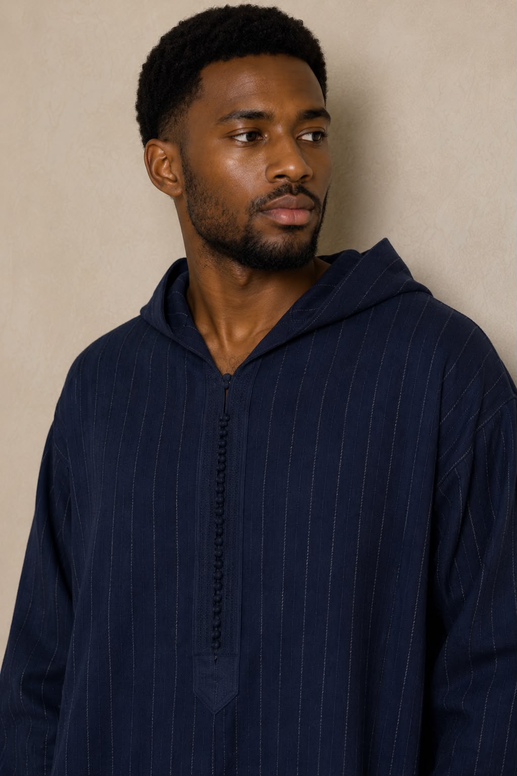 Premium Winter Djellaba - Navy