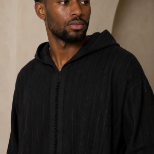 Premium Winter Djellaba - Black