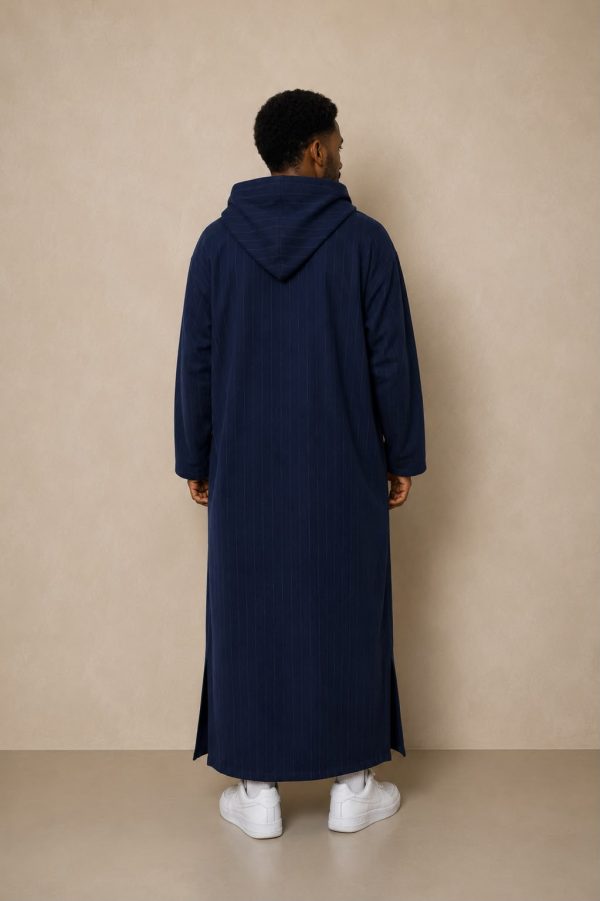 Premium Winter Djellaba - Navy